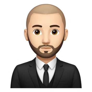 karim benzema, light skinned, wearing suit, photorealistic sticker
