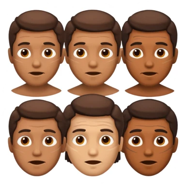 create an emoji set of a man from bronze age doing different emotions sticker