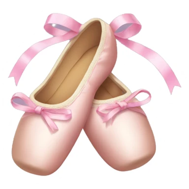  an emoji featuring a ballet slipper with ribbons and a girly aesthetic. sticker