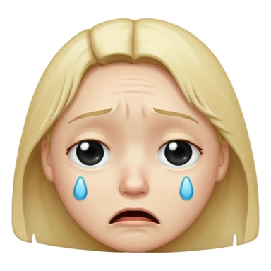 crying face emoji sticker