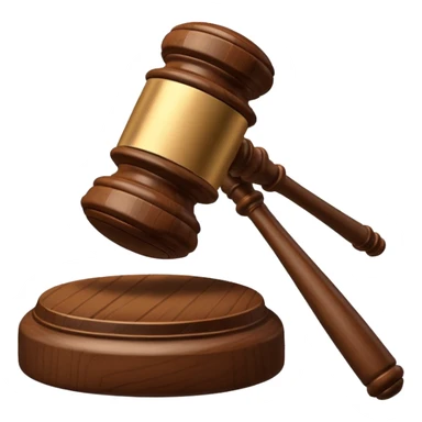 judge's gavel gree sticker