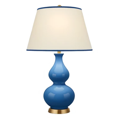 blue table lamp  sticker