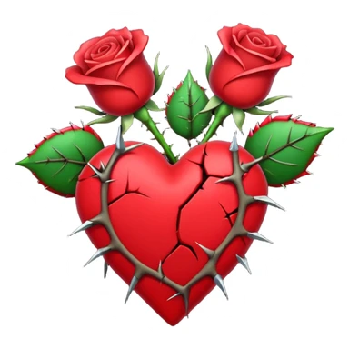 Put The 💔 Emoji And 🥀 Emoji Together In One Image sticker