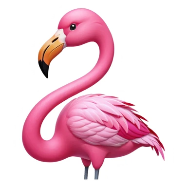 exotic flamingo character, pink feathers, elegant pose, 3D cartoon, mobile game icon style, clean background, no text, no watermark
 sticker