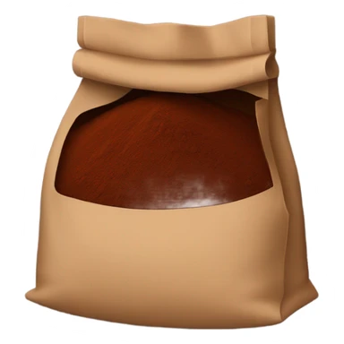 cocoa powder in a bag sticker