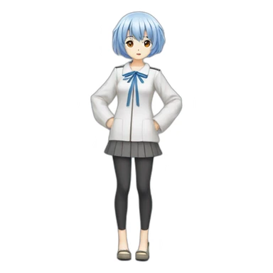 rei ayanami，full body sticker