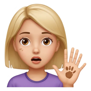 Slapping a girl sticker