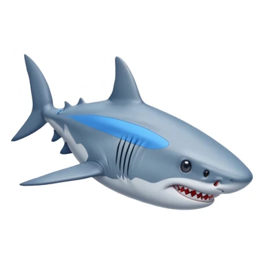 Tralalero Tralala, a shark with 4 legs and blue nike sneakers sticker