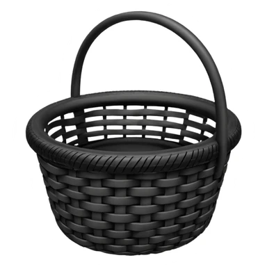 Basket with tire sticker