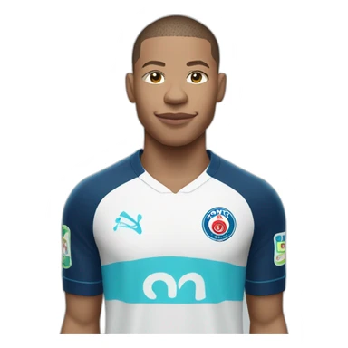 Mbappé with an OM shirt sticker