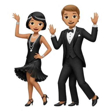 a pair of dancing jazzers sticker