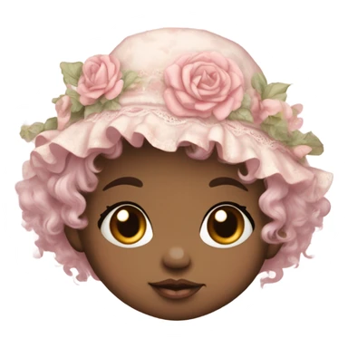 Pink shabby chic baby  sticker