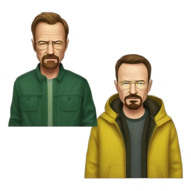 Walter white and jesse pinkman sticker