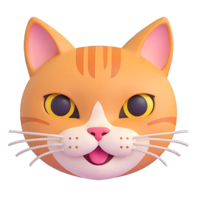 cute and trendy emote of a cat face with a human body, winking, clear background sticker