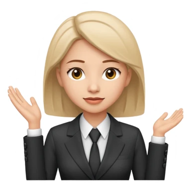 A female office worker that undertakes the work or tasks to respond to the customer's sales request, no head sets. sticker