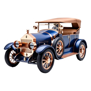  McDuck tarnished dark blue led lights C-3PO ghost buster’s 1927 delicately inlaid rose gold wood barrel accents Model-T x Rolls Royce efficiently powered by futuristic electric motors and dynamos with wide racing wheels that are strong agile advanced suspension and steering sticker