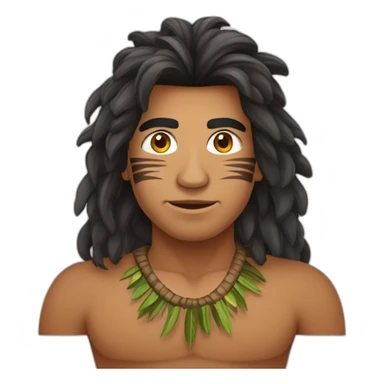 indigena da amazonia,men,cabelo tigela,bara sticker