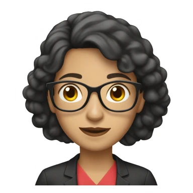 profesora morena recordando sticker