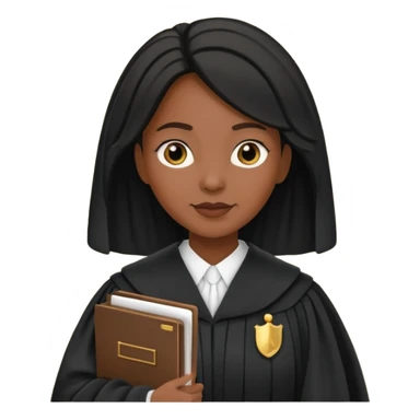 YARGIÇ KADIN ELİNDE DOSYA VAR,YARGIÇ KIYAFETİ GİYİNB ZENCİ OLSUN sticker