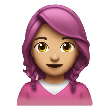 Audífonos con moño rosa sticker