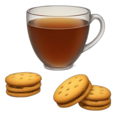 Tea and biscuits  sticker