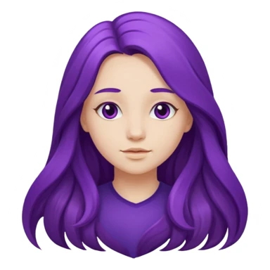 Purple girl sticker