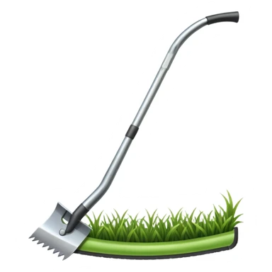 The sickle for mowing grass sticker