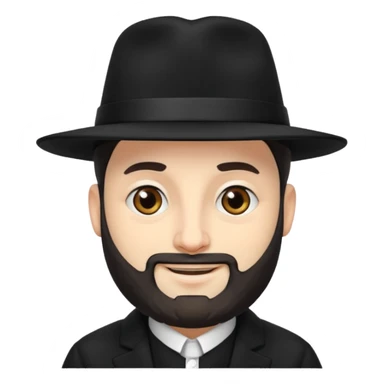 orthodox jewish rabbi smirking sticker