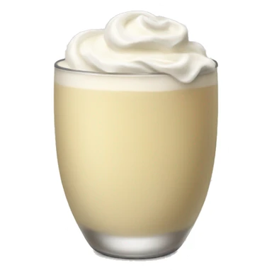eggnog with whipped cream sticker