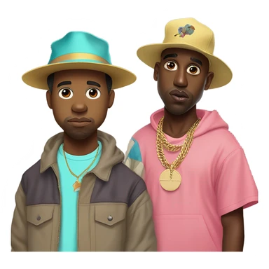 Kanye west and Tyler the creator  sticker