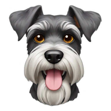 schnauzer dog halloween sticker