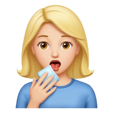 woman birping sticker