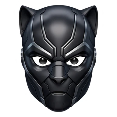 black panther marvel superhero full mask headshot sticker