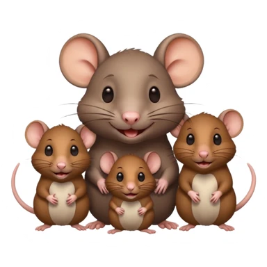 rat with family sticker