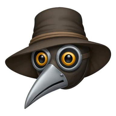 plague doctor mask no hat sticker