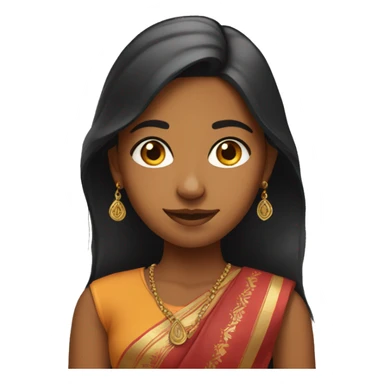 Young Indian woman  sticker