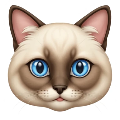 cute siamese cat blue eyes sticker
