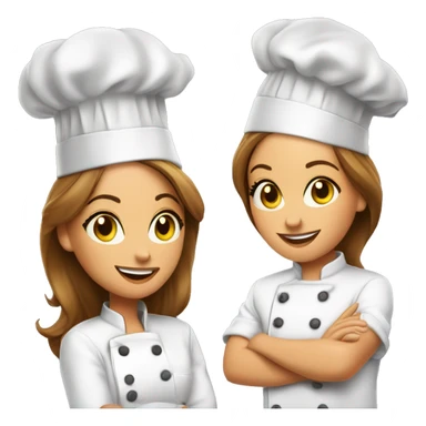 Giada de Laurentiis wearing a chef's hat with a chef's kiss hand gesture emoji sticker