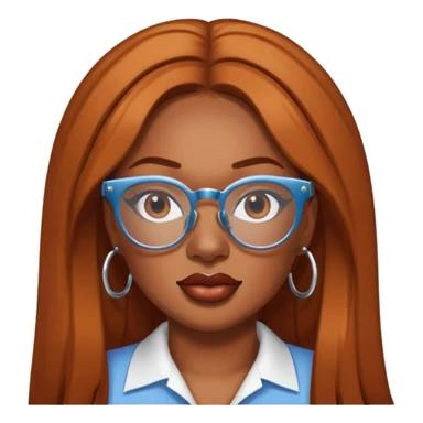 Megan Thee Stallion wear glasses sticker