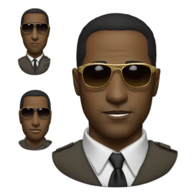 wesley snipes in sunglesses sticker