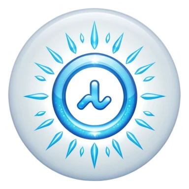 glitter white symbol of health + sticker