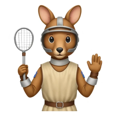 Kangaroo fencing   sticker