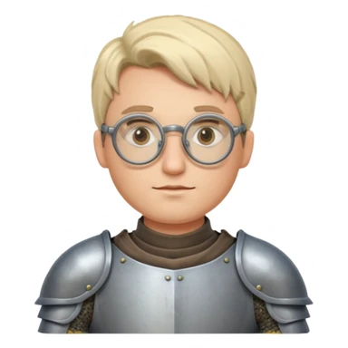 Knights with Glasses: Knight in armor with round glasses
















 sticker