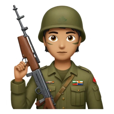 indian army ak47 gun sticker