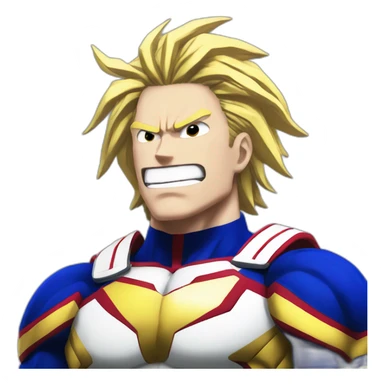 All might my hero academia motivated sticker