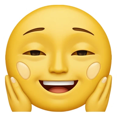 make an emoji of a yellow face sobbing and then an overlap of the same face on top of that smiling sticker
