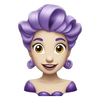 Ursula the little mermaid sticker