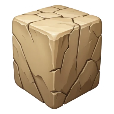 american-beije-intricate-stone-age-rocky-cube-shaped sticker