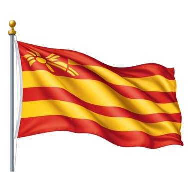 bandeira da Catalunha estilo emoji whatsapp sticker