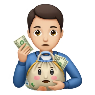 Robbery  the money not pistole sticker